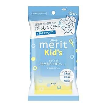 38個セットmeritメリット ドライシャンプーシート 12枚入 merit メリットDAY＋ ドライシャンプーシート 12枚入｜の通販は